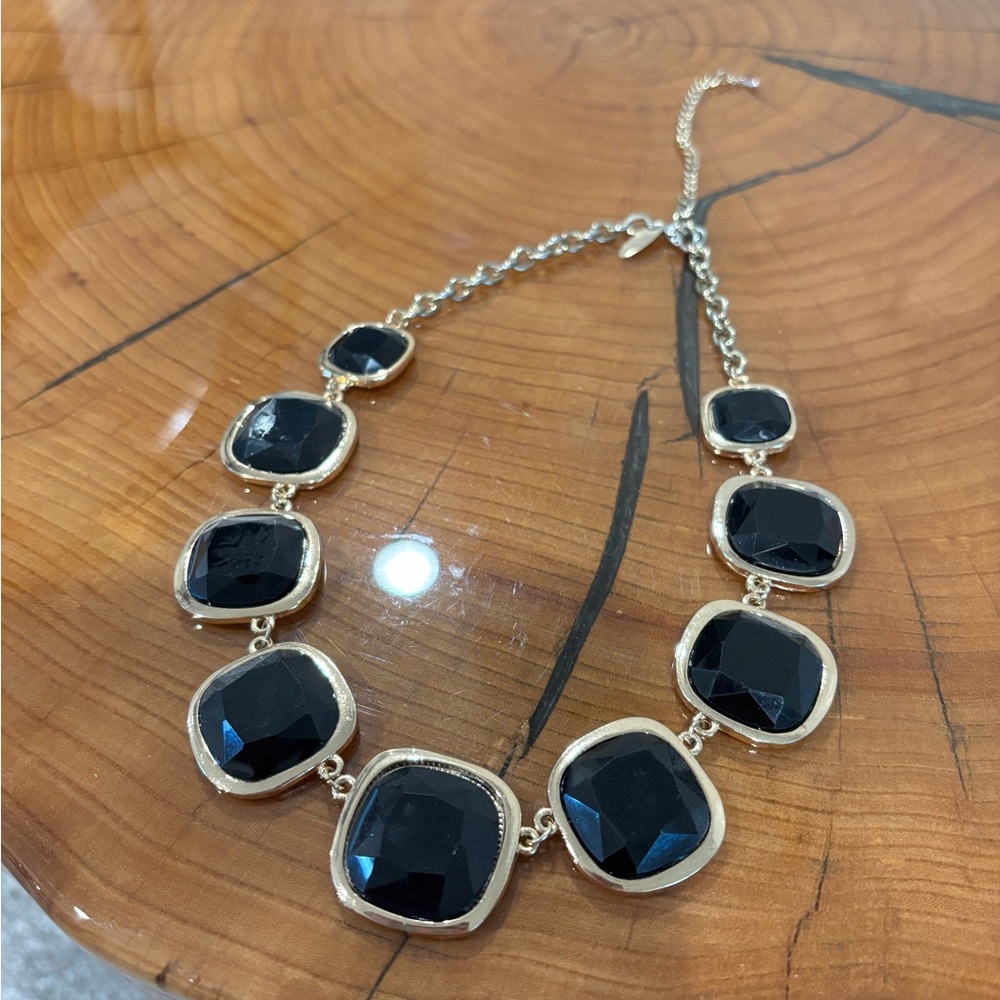 Elegant Black and Gold Necklace
